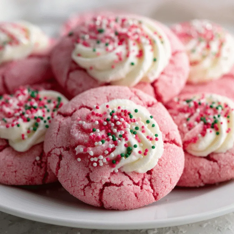 Christmas Pink Velvet Cookies – Soft, Festive, and Perfectly Pretty