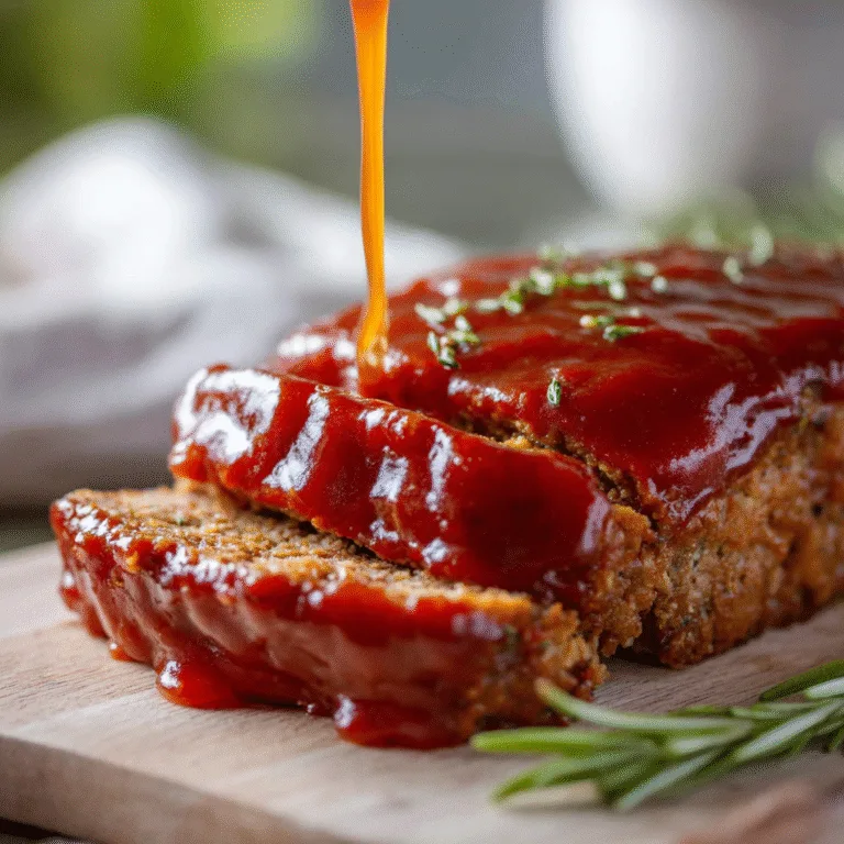 Easy 3-Ingredient Meatloaf Sauce – Sweet, Tangy, and Classic