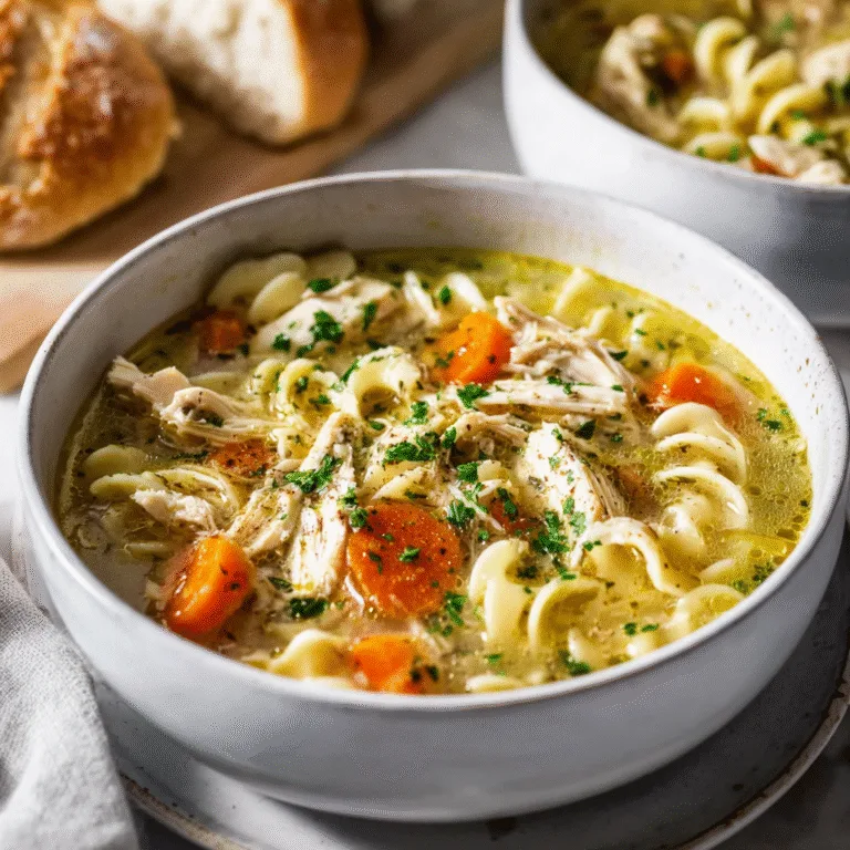 Cozy Rotisserie Chicken Noodle Soup – A Warm Hug in a Bowl