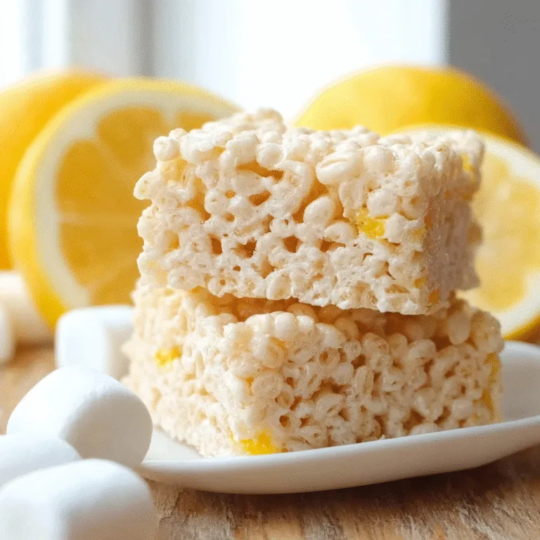 Lemon Rice Krispy Treats – Bright, Chewy, and Sunshine-Sweet