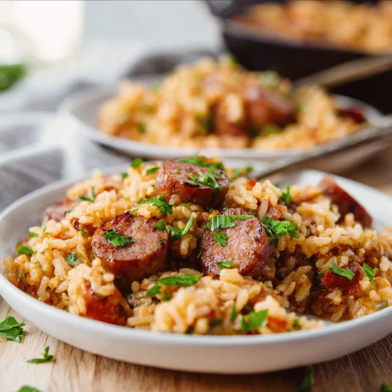Sausage and Rice Skillet – An Easy One-Pan Comfort Dinner