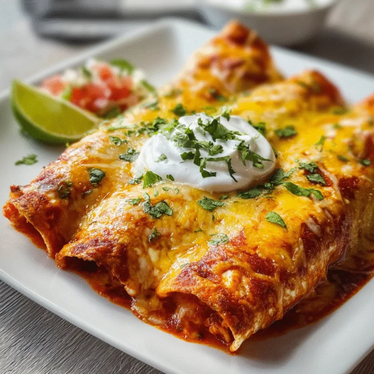 Easy Chicken Enchiladas – Cheesy, Cozy, and Weeknight-Ready