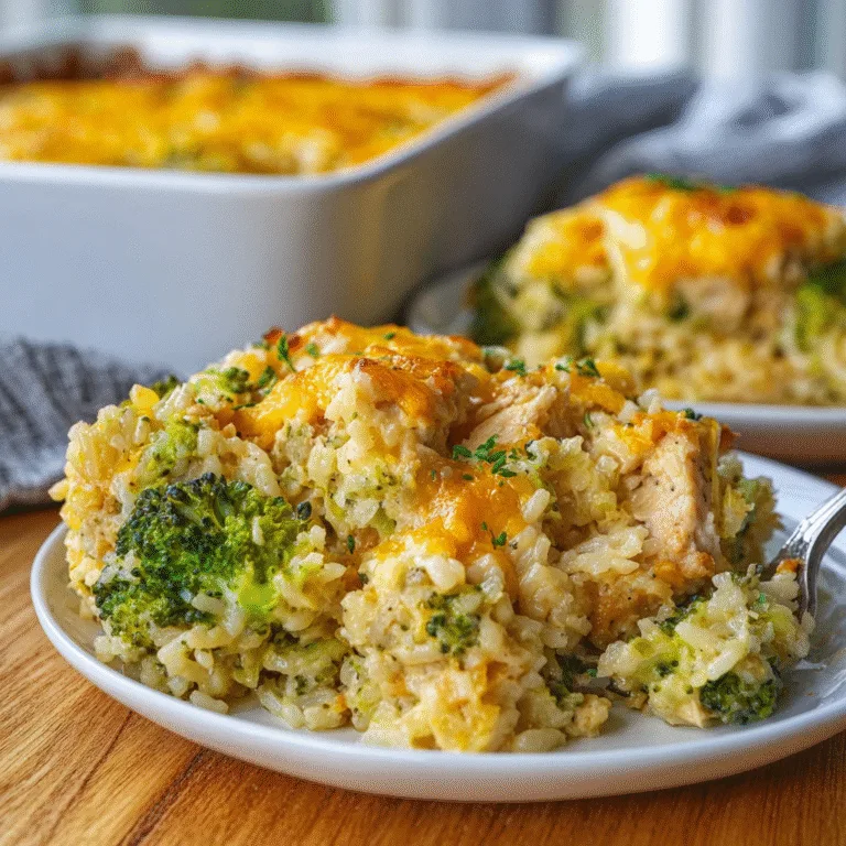 Chicken Broccoli Rice Casserole – Creamy, Cozy, and Family-Friendly