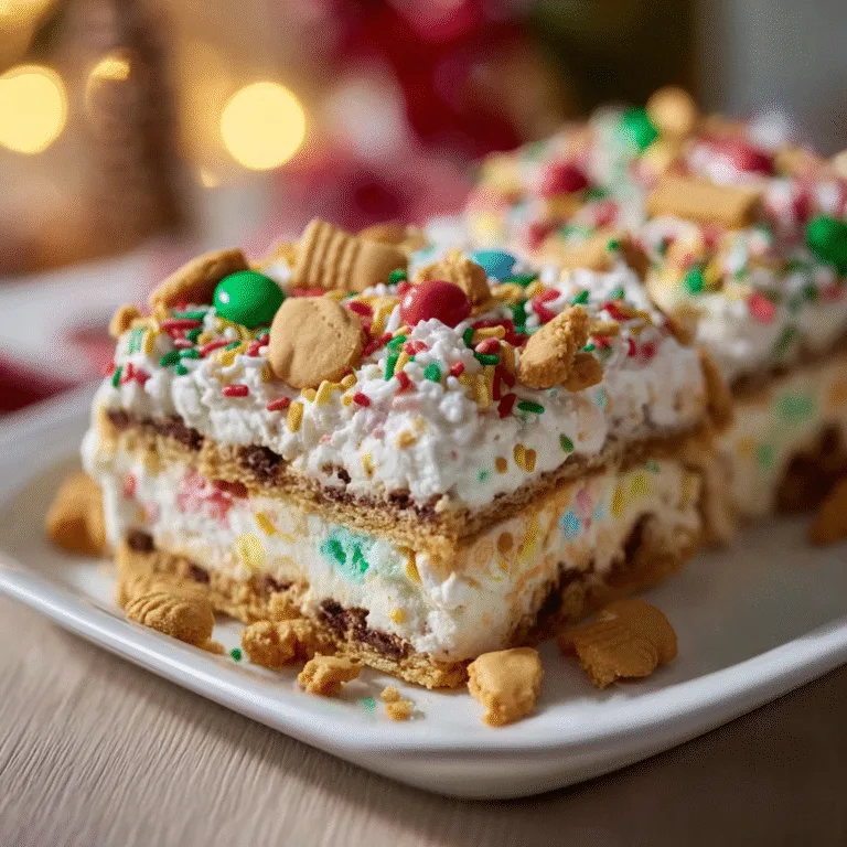 Christmas Cookie Lasagna – A No-Bake Holiday Dessert Everyone Loves
