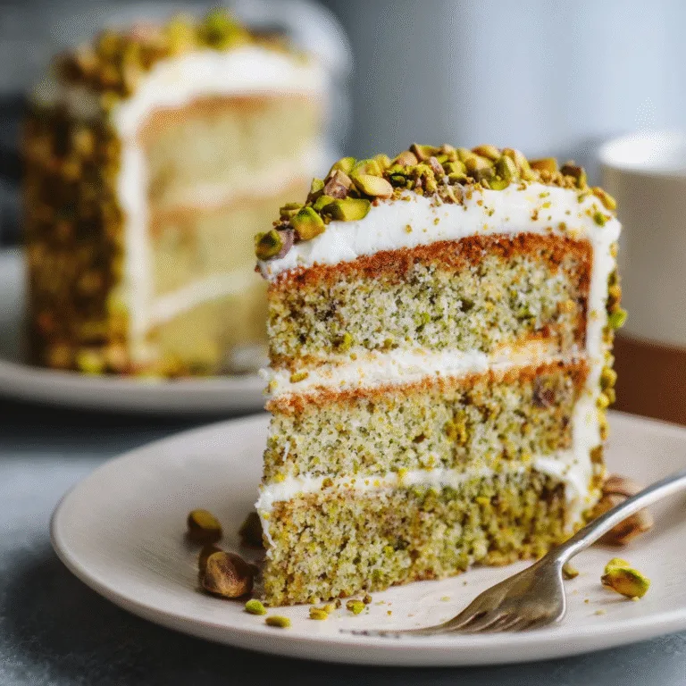 Pistachio Mascarpone Layer Cake – An Elegant, Nutty Celebration Cake