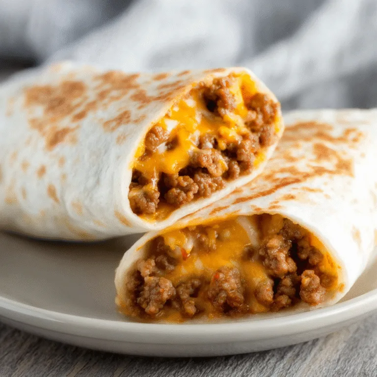 Easy Beef and Cheese Burritos – A Simple, Cheesy Weeknight Favorite