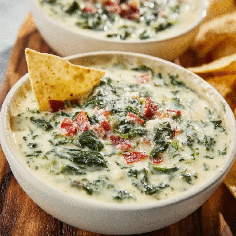 Chili White Spinach Queso – Creamy, Cozy, and Crowd-Pleasing