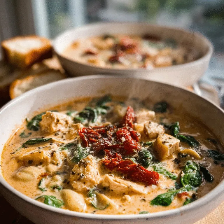 Creamy Marry Me Tuscan Chicken Soup – Rich, Romantic, and Comforting