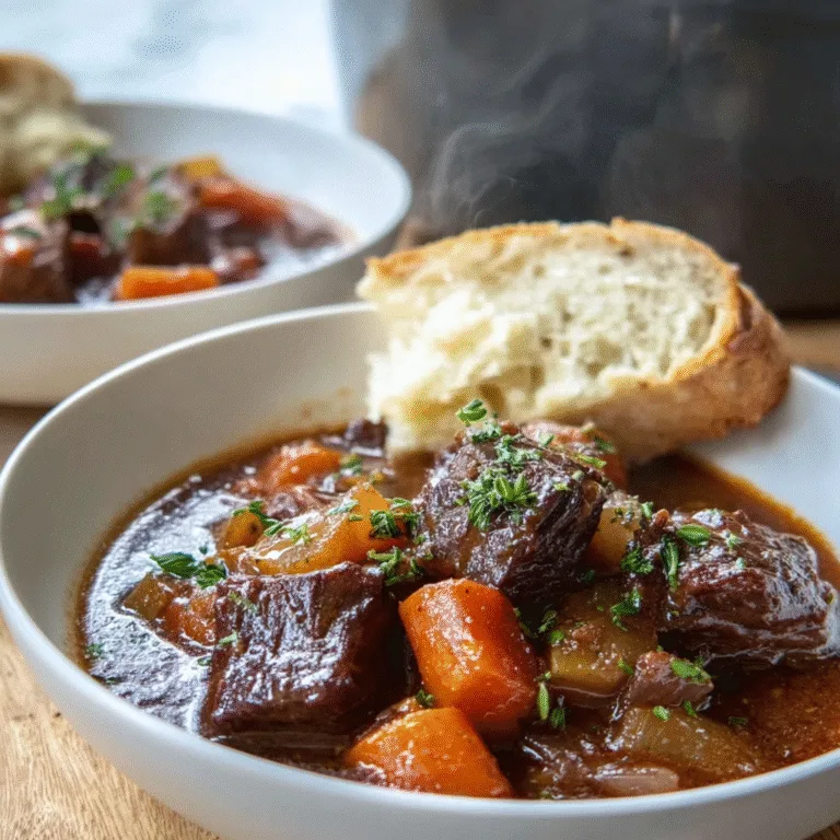 Easy Red Wine Beef Stew – A Cozy One-Pot Classic Made Simple