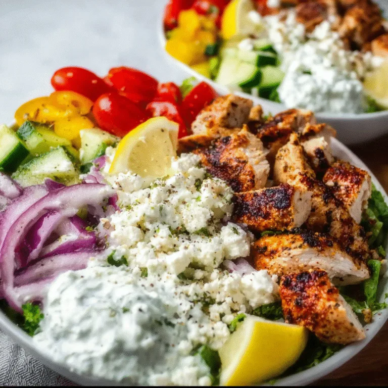Greek Chicken Bowls – Fresh, Flavorful, and Perfectly Balanced