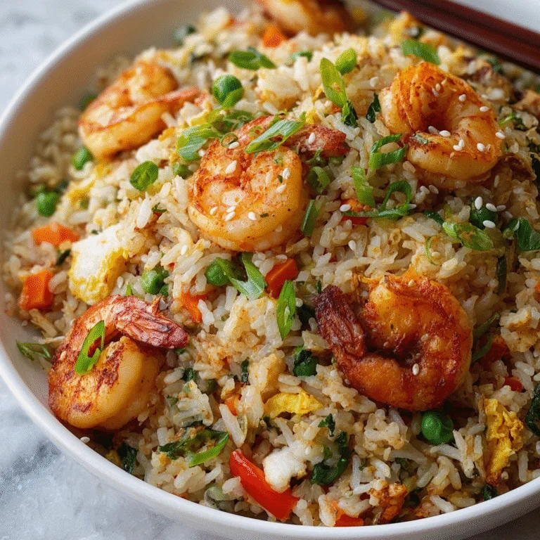 Seafood Fried Rice with Shrimp, Crab & Colorful Veggies – Better Than Takeout Comfort Food