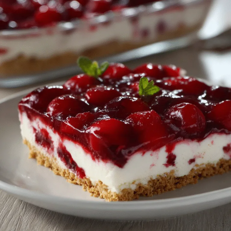 Classic Cherry Delight – A Timeless No-Bake Dessert Everyone Loves