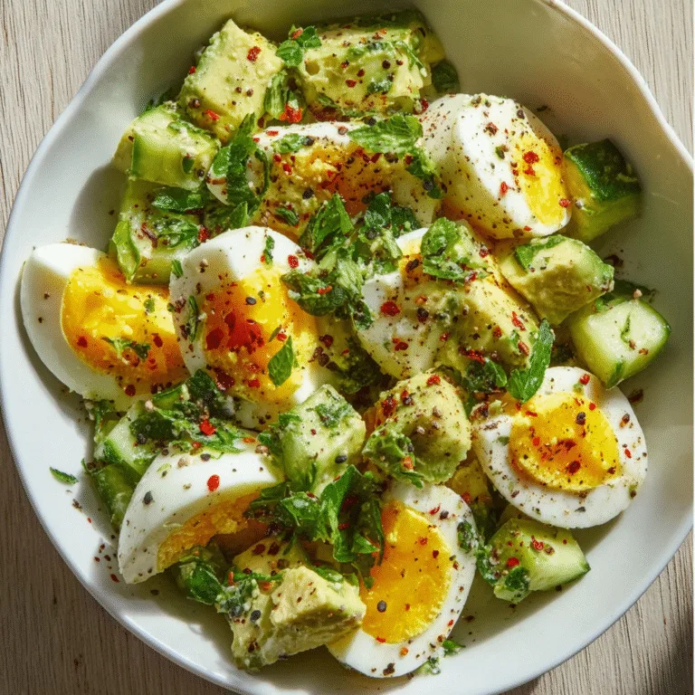 Workout Egg Avocado Salad – A Protein-Powered Meal for Energy and Recovery