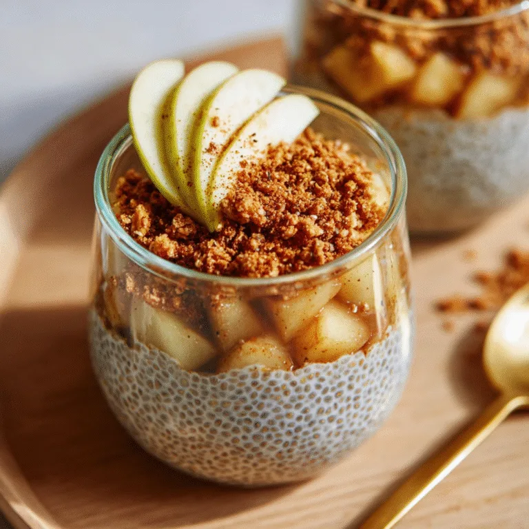 Apple Crumble Chia Pudding – Cozy Dessert Meets Healthy Breakfast