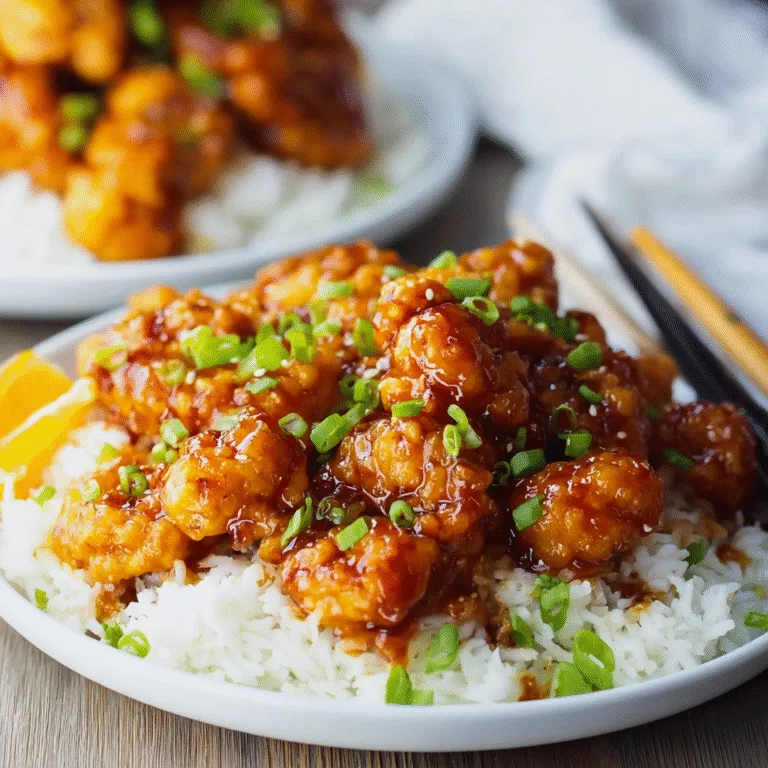 Easy 4-Ingredient Orange Chicken – Sweet, Sticky, and Weeknight-Perfect