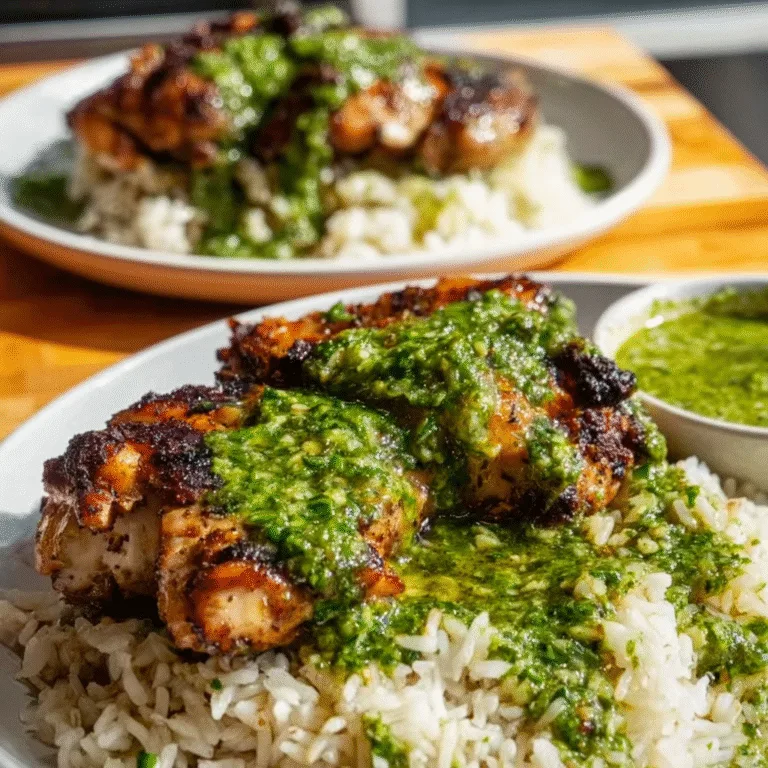 Peruvian Chicken with Aji Verde & Cilantro-Lime Rice – Bold, Juicy, and Bursting with Flavor