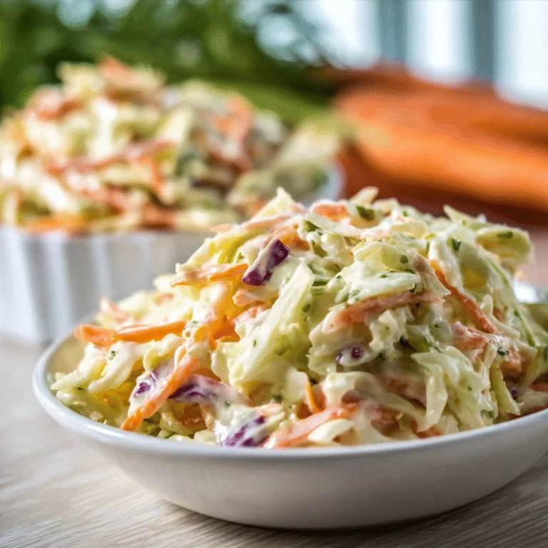 Creamy & Healthy Coleslaw – Fresh, Light, and Guilt-Free