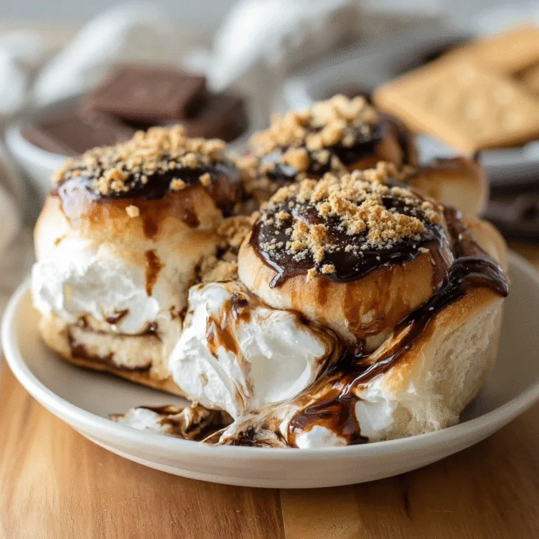 Quick & Easy Homemade S’mores Rolls – A Gooey, Chocolate-Filled Dessert Dream