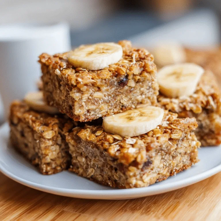 Irresistible Banana Oatmeal Bars – Healthy Snacking Made Easy