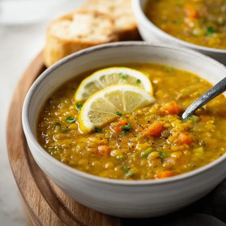 Easy Lemon Lentil Soup – Bright, Healthy, and Comforting