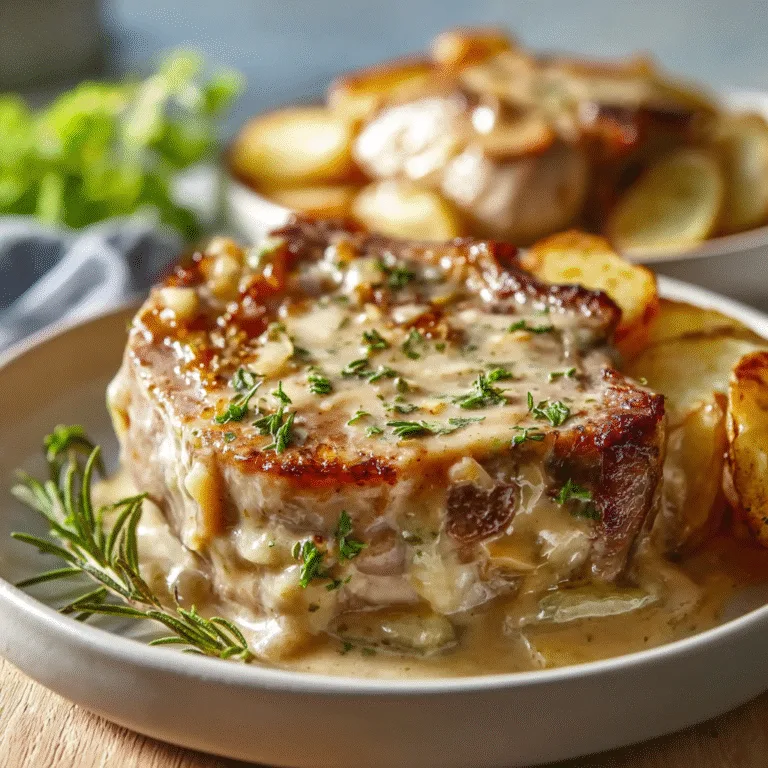 Smothered Pork Chop and Scalloped Potato Casserole – The Ultimate Cozy Comfort Bake
