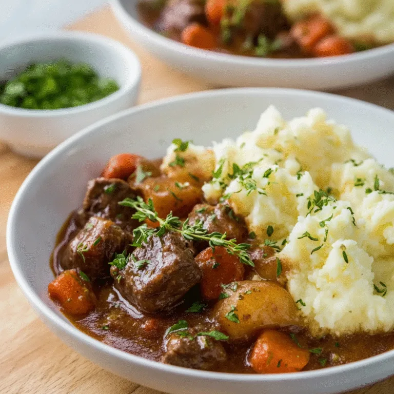 Irish Stew with Mashed Potatoes – A Hearty Classic Full of Comfort