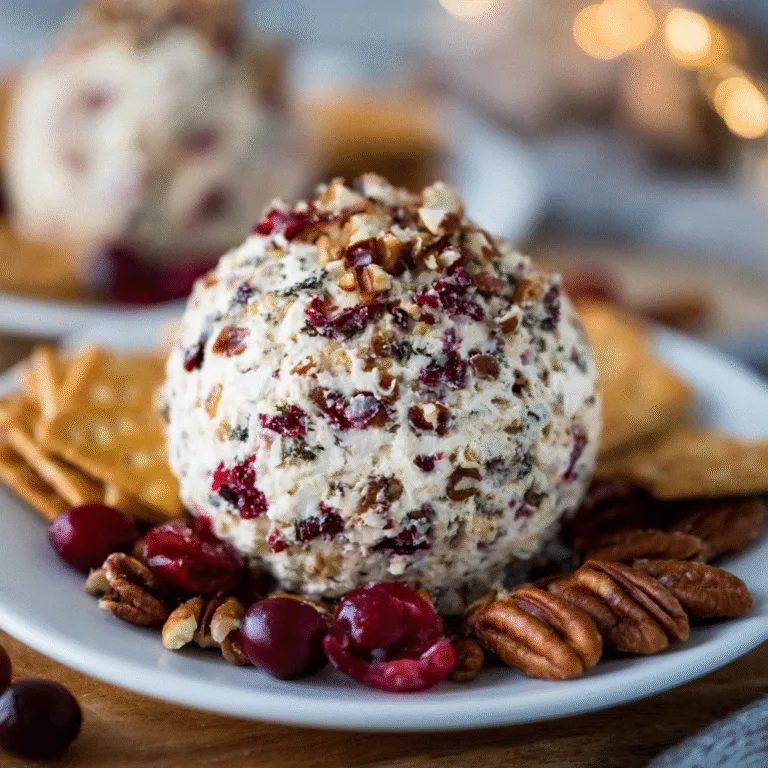 Cranberry Pecan Cream Cheese Ball – A Festive Classic for Every Gathering