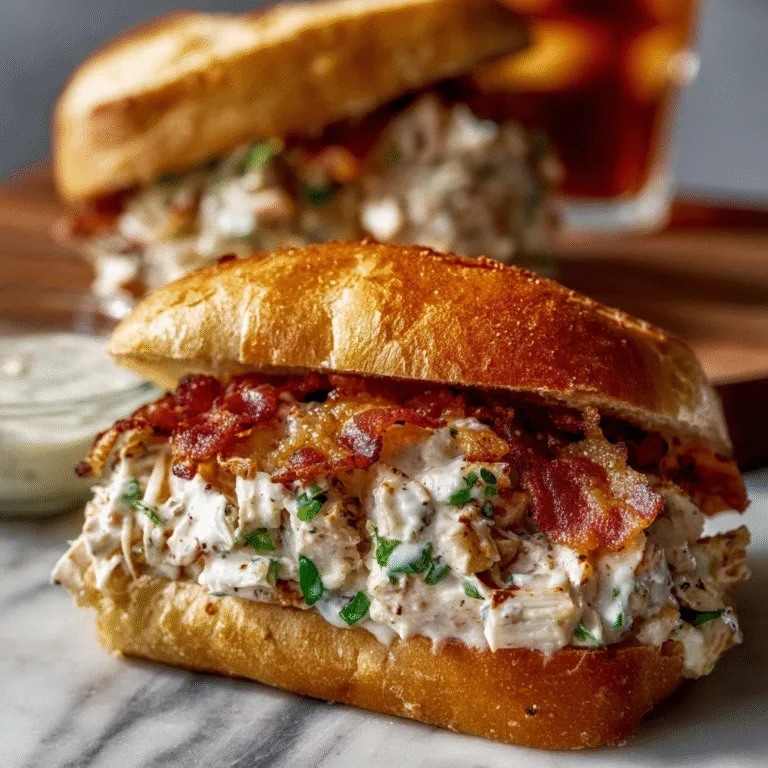 Chopped Chicken Bacon Ranch Sandwich (Easy, Juicy & Addictive)
