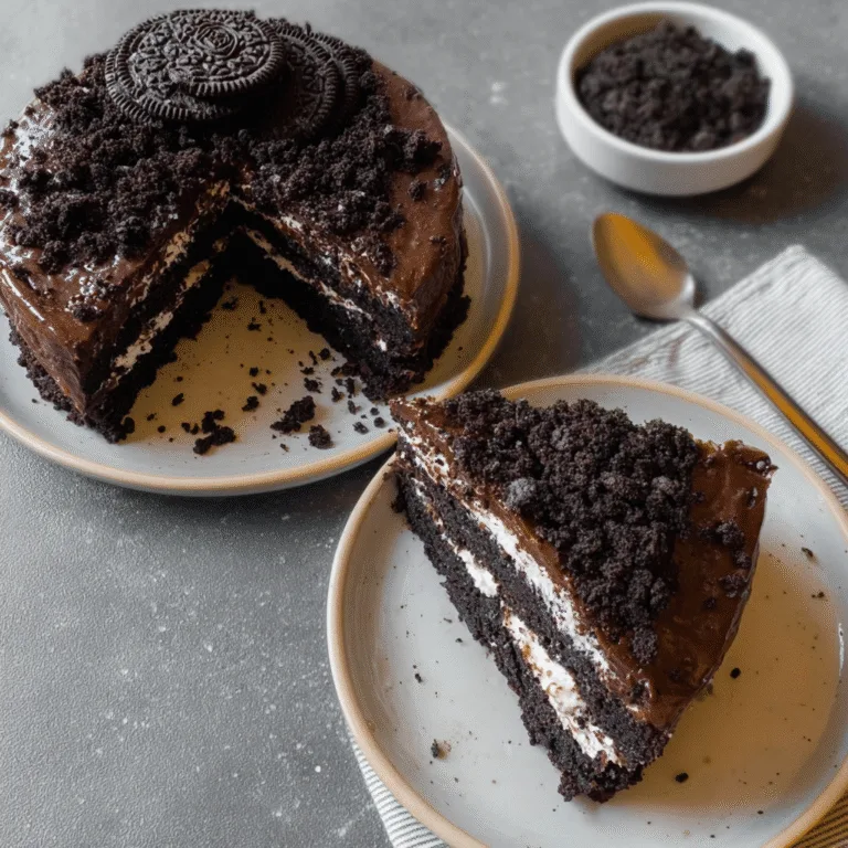 3-Ingredient TikTok Oreo Cake (No Oven Needed!)