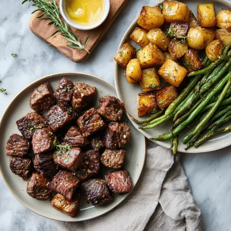 Air Fryer Garlic Butter Steak Bites – Juicy, Bold & Ready in Minutes