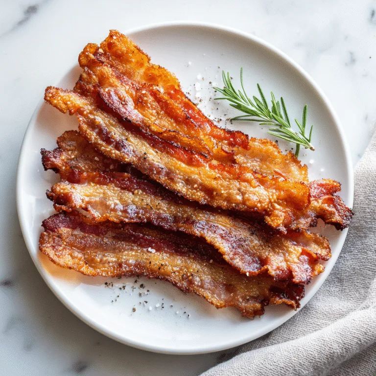 Air Fryer Bacon (Extra Crispy & No Mess!)