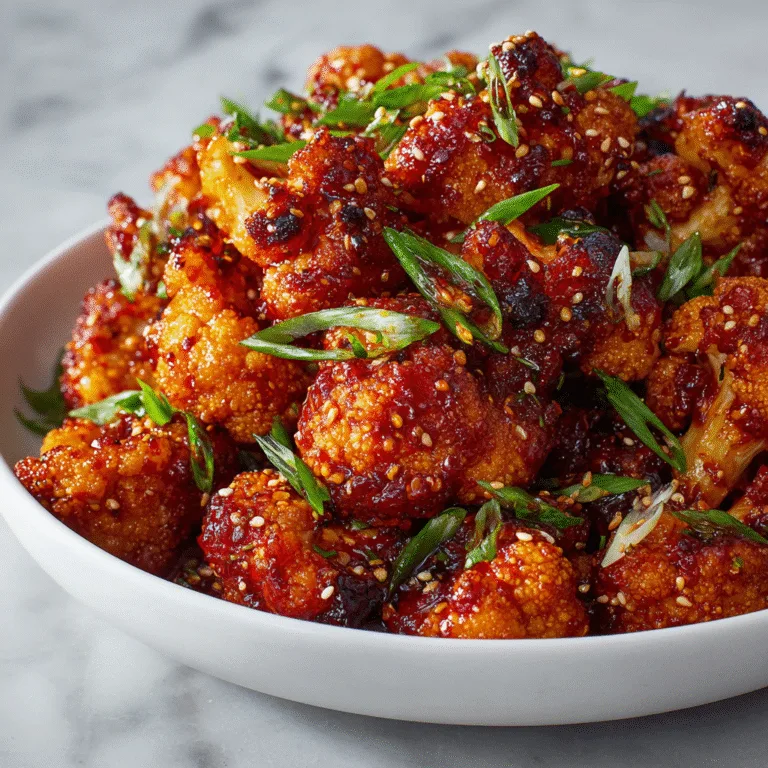 Korean Chili Cauliflower (Crispy, Sticky & Vegan)