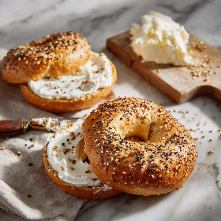 3 Ingredient Air Fryer Bagels (With Gluten-Free Option)