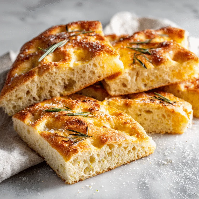Easy Focaccia Bread (No Knead, One Bowl)