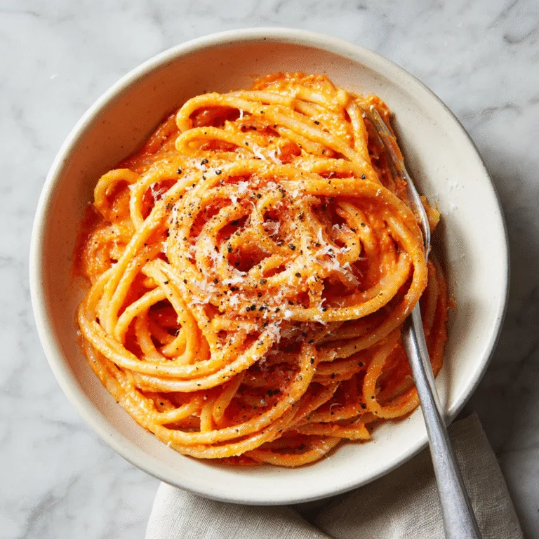 10-Minute Creamy Red Pepper Pasta Sauce – Quick, Cozy, and Delicious