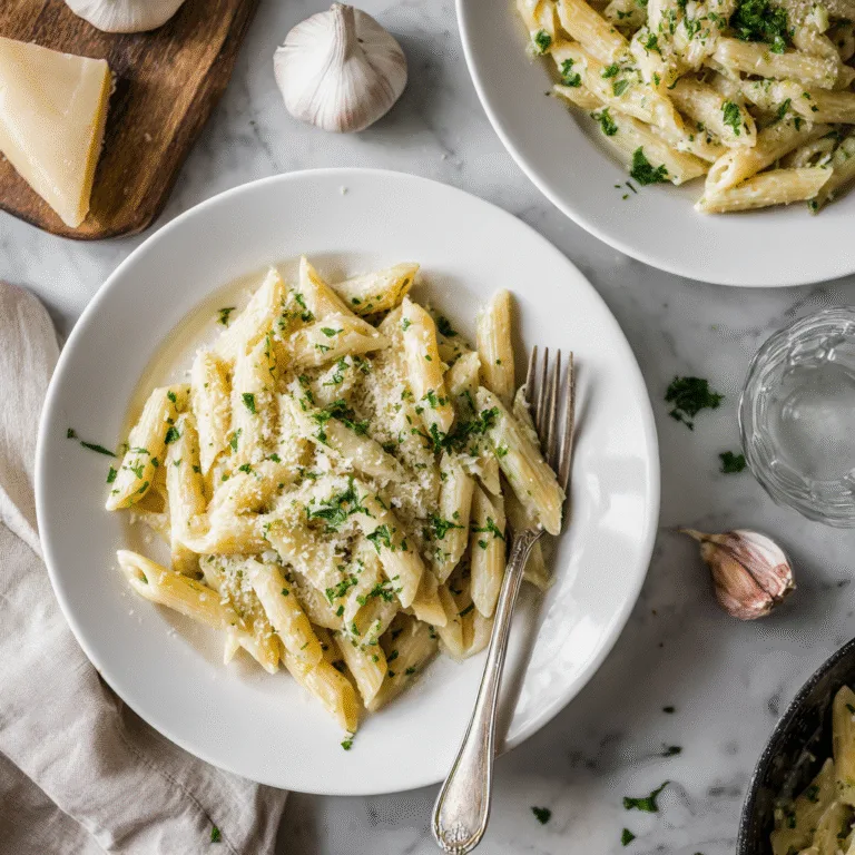 Creamy Garlic Penne Pasta – Easy, Comforting, and Delicious!