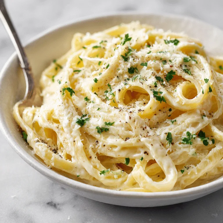 Easy Creamy Fettuccine Alfredo Pasta