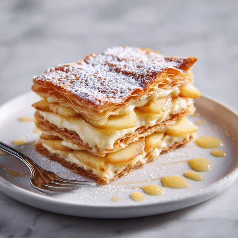 Apple Mille-Feuille with Vanilla Custard (Gluten-Free)
