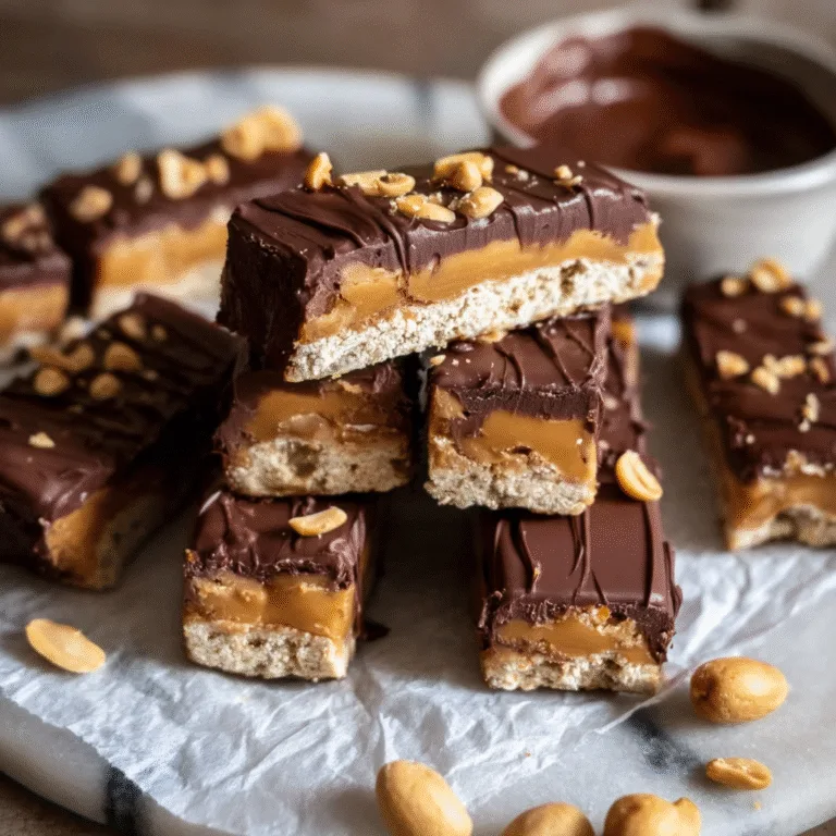 Homemade Vegan Snickers Bars (4 Ingredients!)