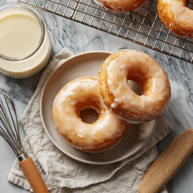 THE BEST Homemade Glazed Donuts (Soft, Fluffy & Bakery-Style!)