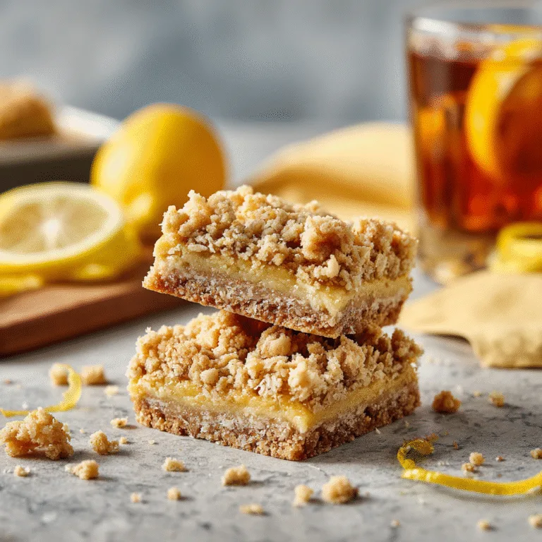Lemon Oatmeal Crumble Bars – Buttery, Bright & Irresistibly Crumbly