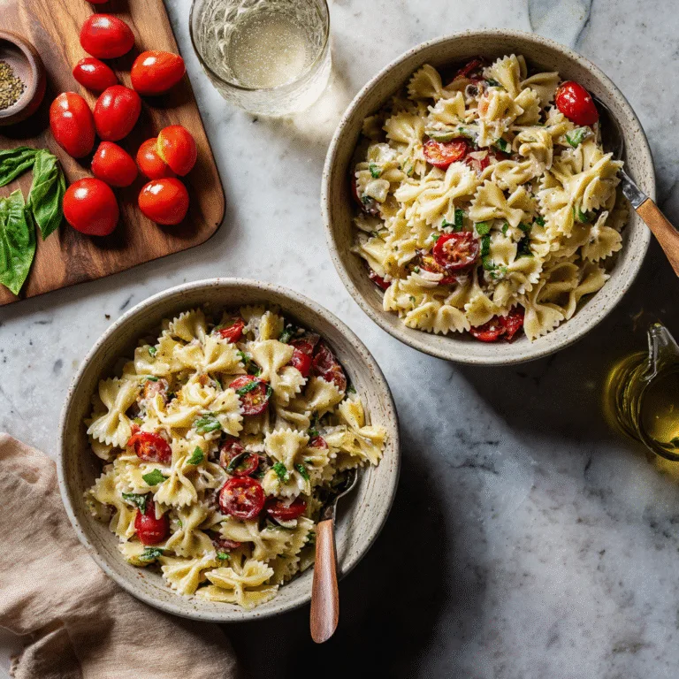 Italian Bow Tie Pasta Salad – Perfect Summer Side Dish
