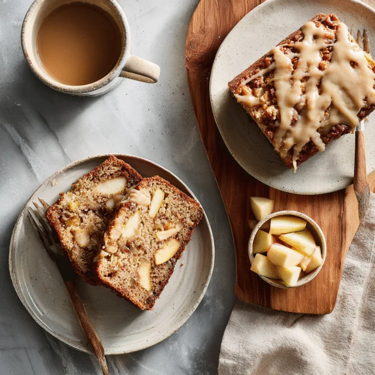 Apple Spice Cake with Cinnamon Glaze (The Ultimate Fall Loaf)