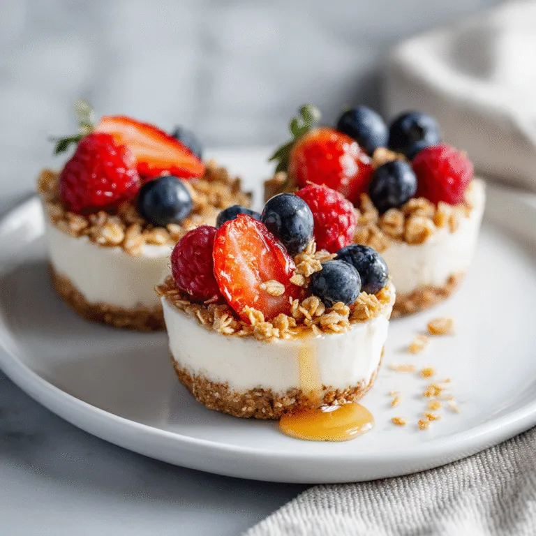 Frozen Yogurt Granola Cups