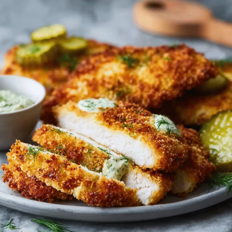 Crispy Dill Pickle Parmesan Chicken (Ultra Juicy & Crunchy!)