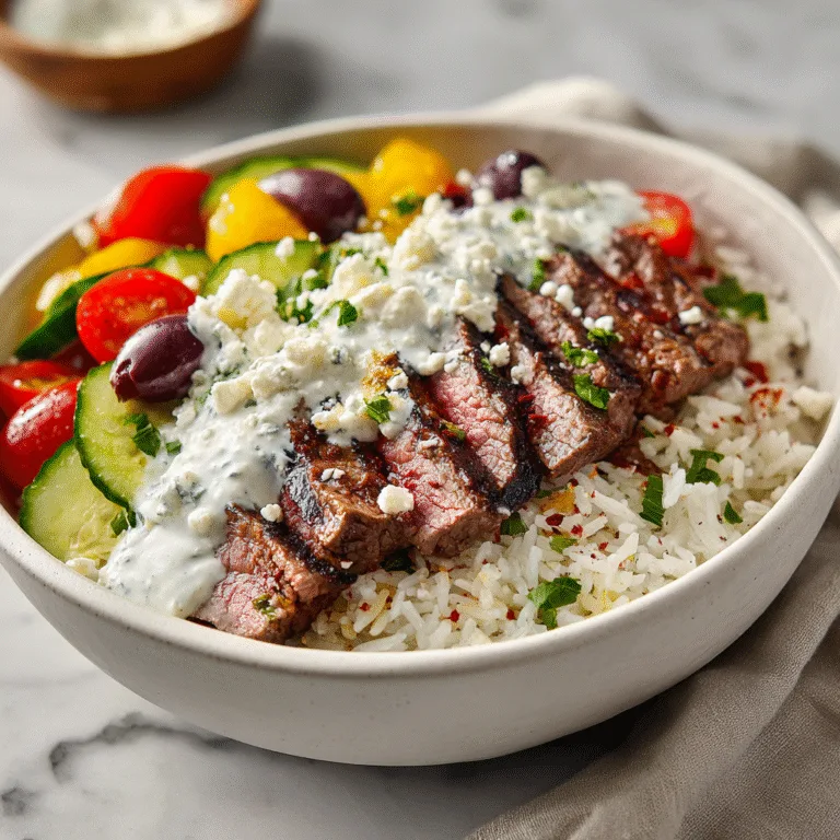 Mediterranean Steak Bowl