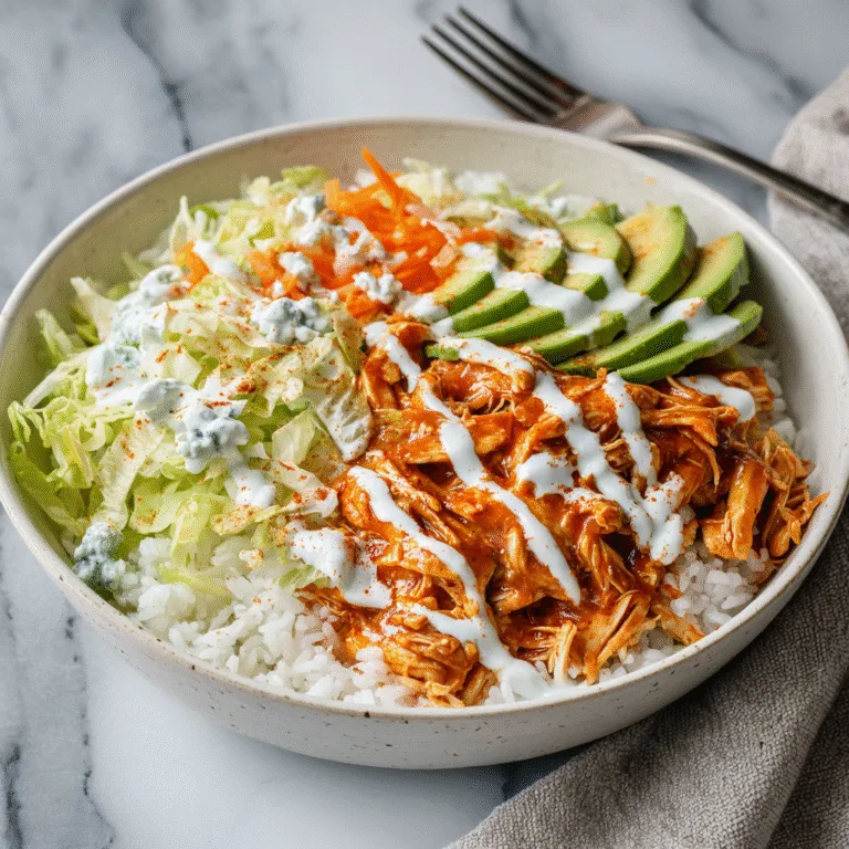 Buffalo Chicken Bowls (Easy, Flavor-Packed & Meal-Prep Friendly)