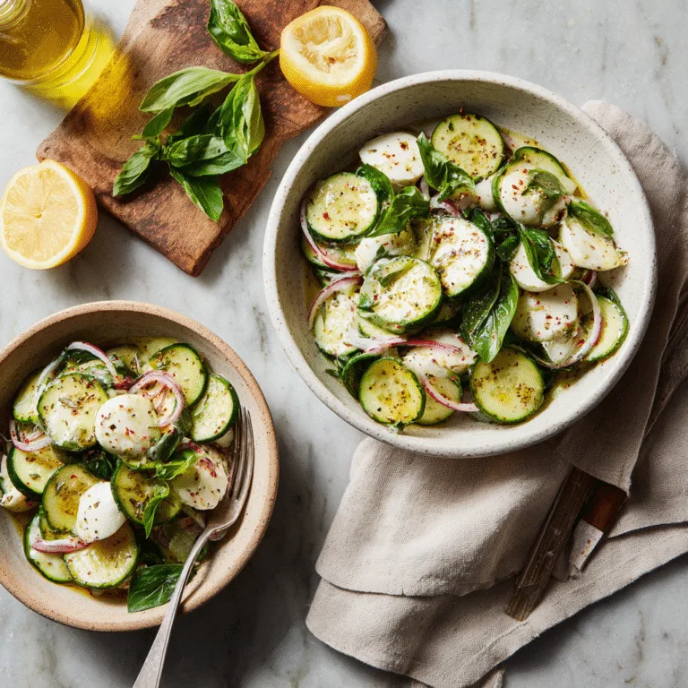 Cucumber Mozzarella Salad (Fresh, Easy & Perfect for Summer)