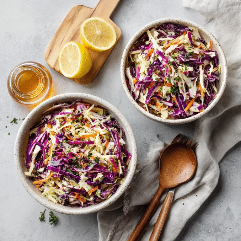 The Best Healthy Coleslaw (No Mayo!)