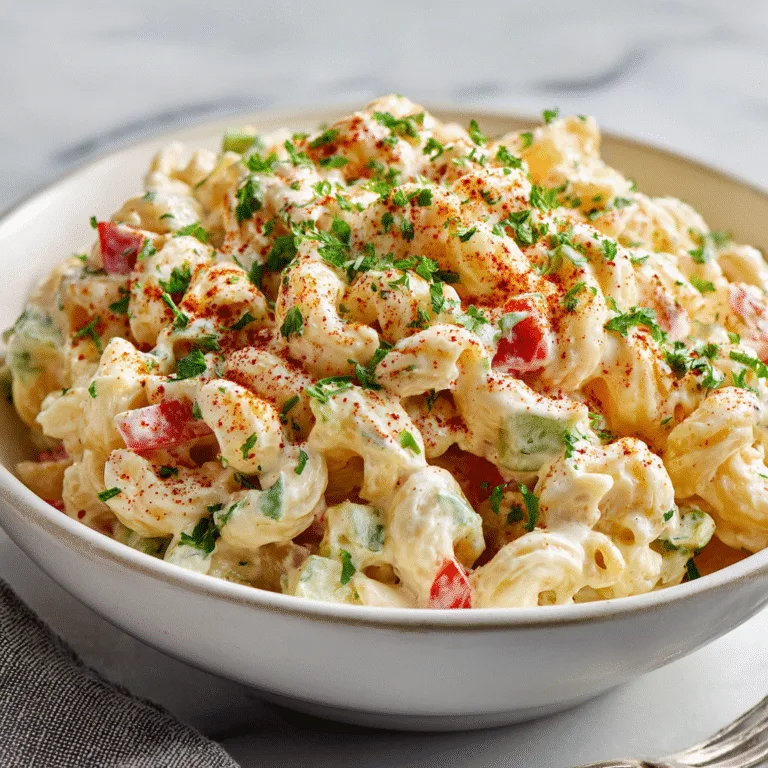 Creamy Macaroni Salad – The Perfect Summer Side